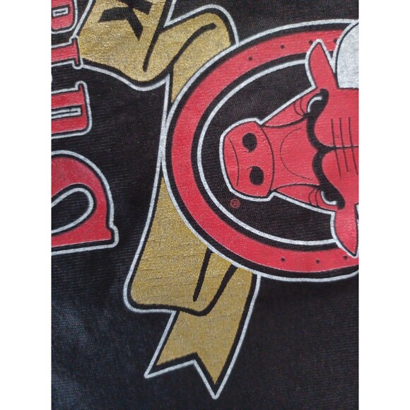 VTG CHGO BULLS NUTMEG MILLS JERSEY NWOT 1992 BACK TO BACK WORLD CHAMP MENS XL - Picture 6 of 13